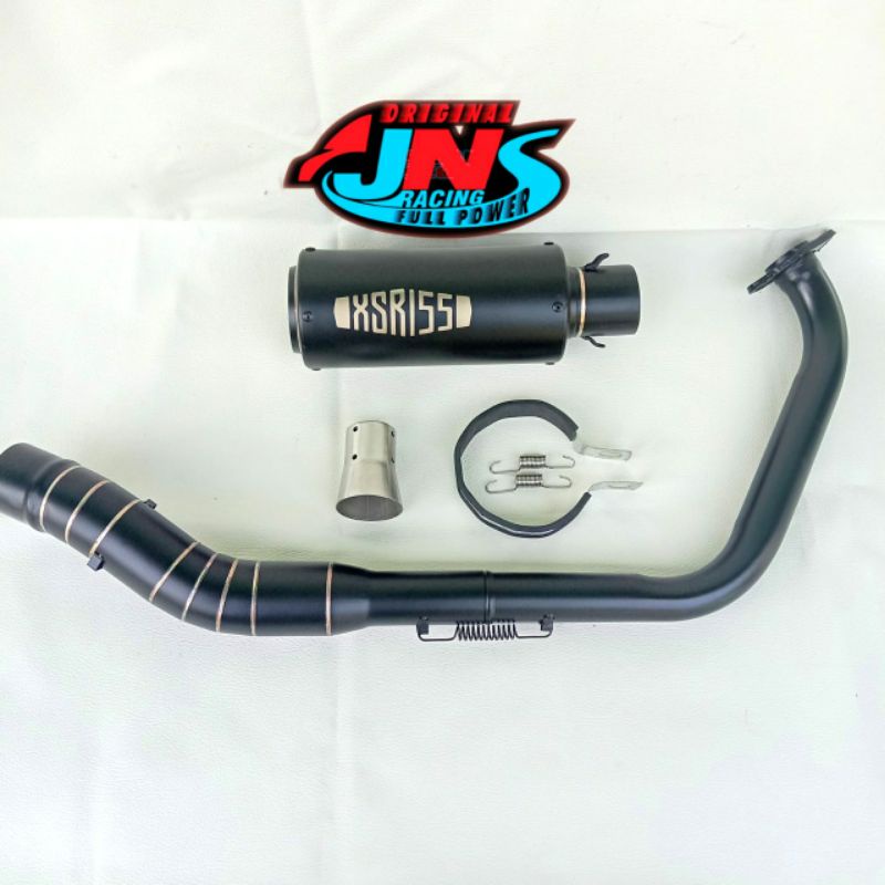 Yamaha XSR 155 XSR 155 XSR 155 BLACK RACING EXHAUST ฟรี DB KILLER GAHAR BAS SOUND