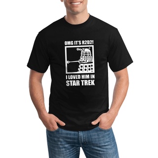 เสื้อยืดลําลอง พิมพ์ลาย Omg Dalek I Loved Him In Sci Fi Trek สําหรับผู้ชาย