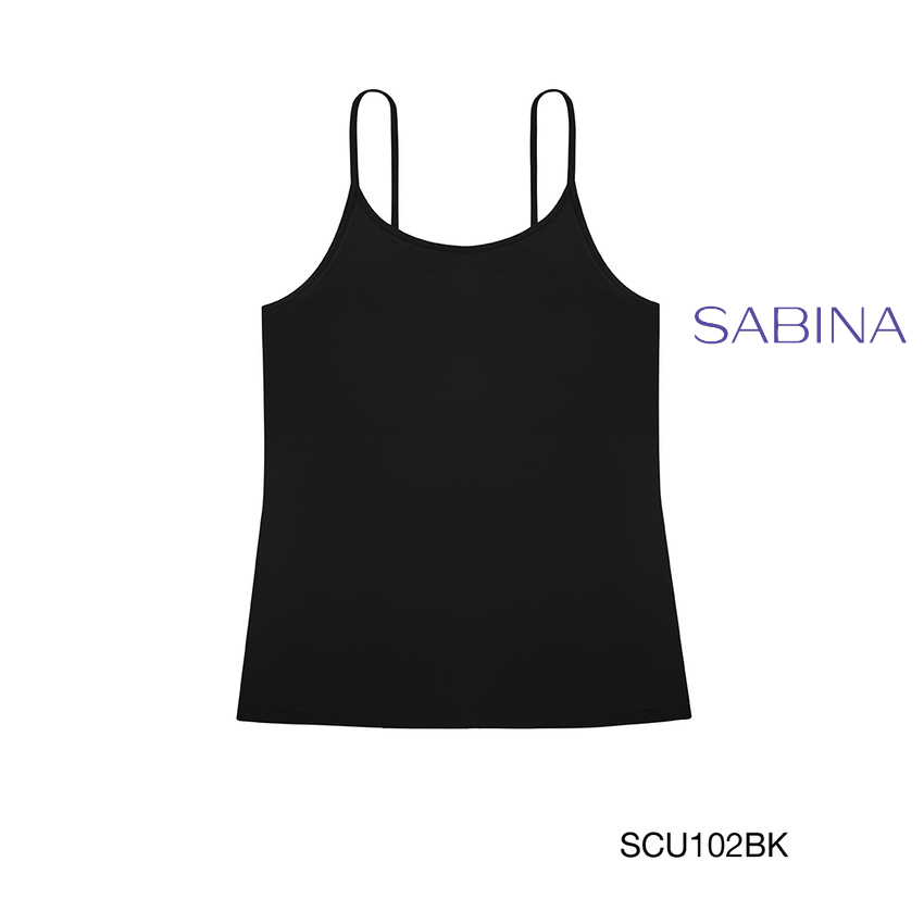 Sabina เสื้อทับสายเดี่ยว รุ่น PRETTY PERFECT รหัส SCU102BK สีดำ