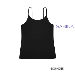 Sabina เสื้อทับสายเดี่ยว รุ่น PRETTY PERFECT รหัส SCU102BK สีดำ