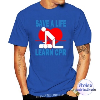 ใหม่ เสื้อยืดแขนสั้น พิมพ์ลาย Save A Life Learn Cpr Emt Ems Paramedic สําหรับผู้ชาย