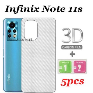 แผ่นคาร์บอนไฟเบอร์ 3D สําหรับ Infinix Note 11s Note 11pro Note 11i Note 10 10pro NFC Note 7 Note 8 Infinix Zero 8 Hot 11s