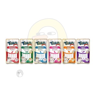 Toro Plus Premium ขนมแมวเลียพรีเมี่ยม มีให้เลือก 6 รสชาติ (5ซอง/1แพค)