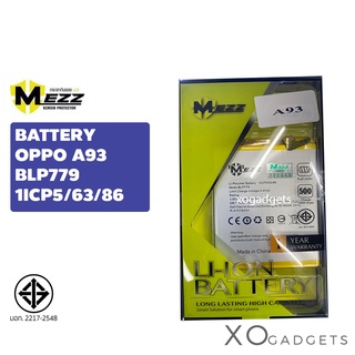 Mezz แบตเตอร์รี่ OPPO A93 / BLP779 / 1ICP5/63/86 OPPO A93 แบต มี มอก. รับประกัน1ปี