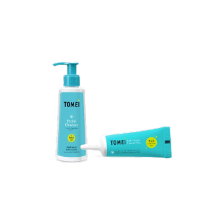 [ลด20% โค้ด RQ9DAS6] Tomei Facial Cleanser 100 ml + Tomei Anti-Acne Cream Plus 5g. เจลล้างหน้า และครีมแต้มสิว