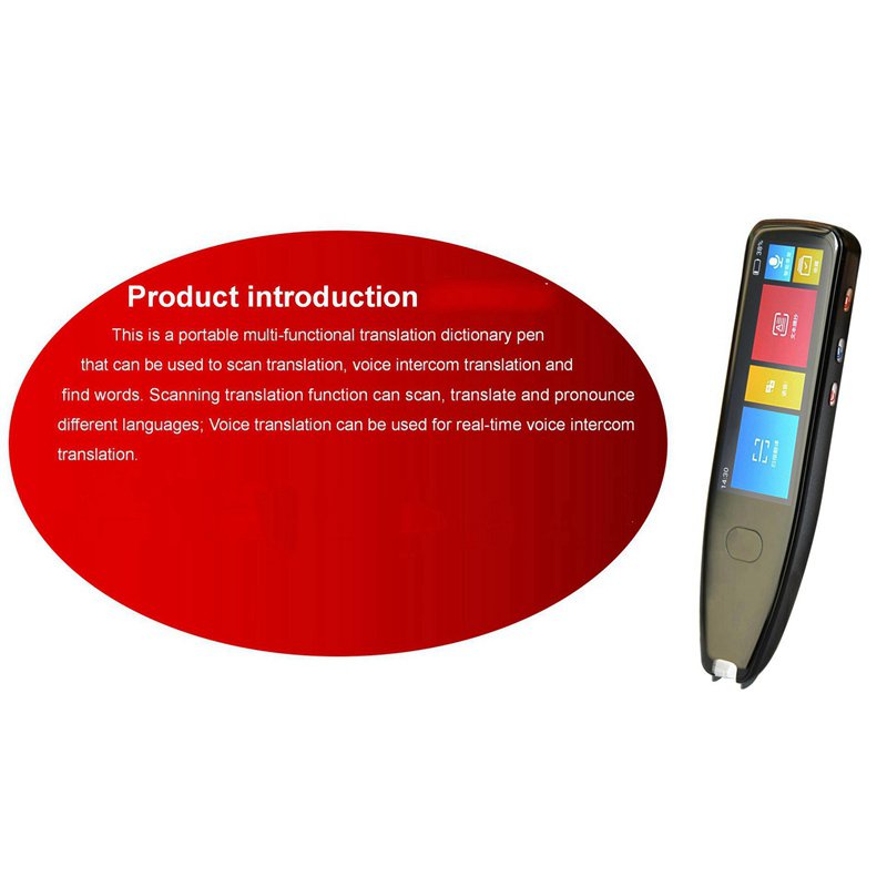 Translator Device 116 Languages 3.5 Inch LCD Voice Intercom Scanning ...