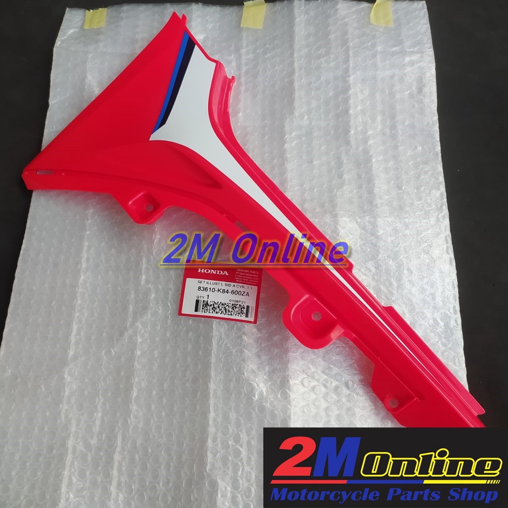 MERAH 83610K84600ZA ชุด Illust L ด้านข้าง A ฝาครอบ CRF 150L สีแดง Original AM