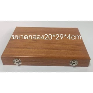 กล่องใส่พระกันกลิ้งกล่องรองฟองนำ้สูงขนาด20*29*4เซน กล่องใส่พระ ใส่เหรียญ งานไม้MDF sหุ้มหนังแบบต่างๆ