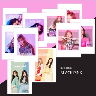 สมุดโน้ตมีเส้น Black Pink