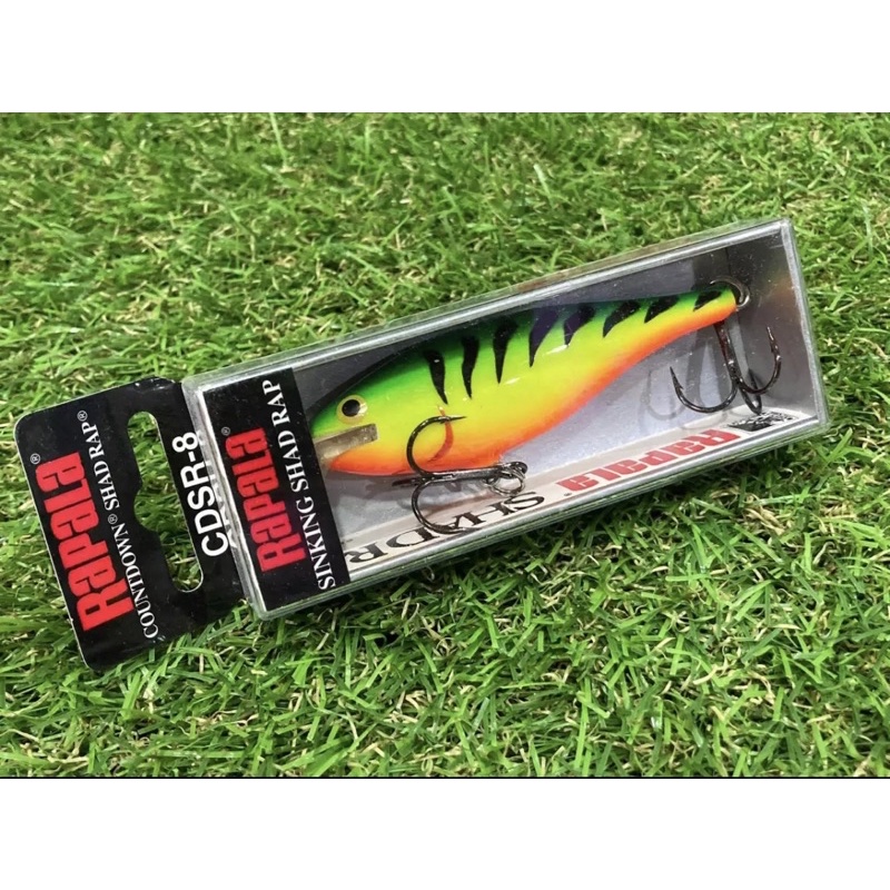 เหยื่อ RAPALA COUNTDOWN SHAD RAP (CDSR) 8 ซม. สี FT (เหยื่อดำตื้น 6-10 ฟุต)