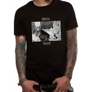 ขายดี!ขายดี เสื้อยืดลําลอง แขนสั้น พิมพ์ลาย Nirvana Bleach Kurt Cobain Rock Heavy Metal สําหรับผู้ชาย BLgdbk22IBghhc11S-