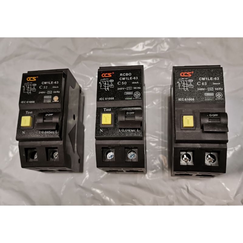 เมนกันดูด CCS เบรกเกอร์กันดูด RCBO รุ่น USA ขนาด 32A, 50A และ 63A