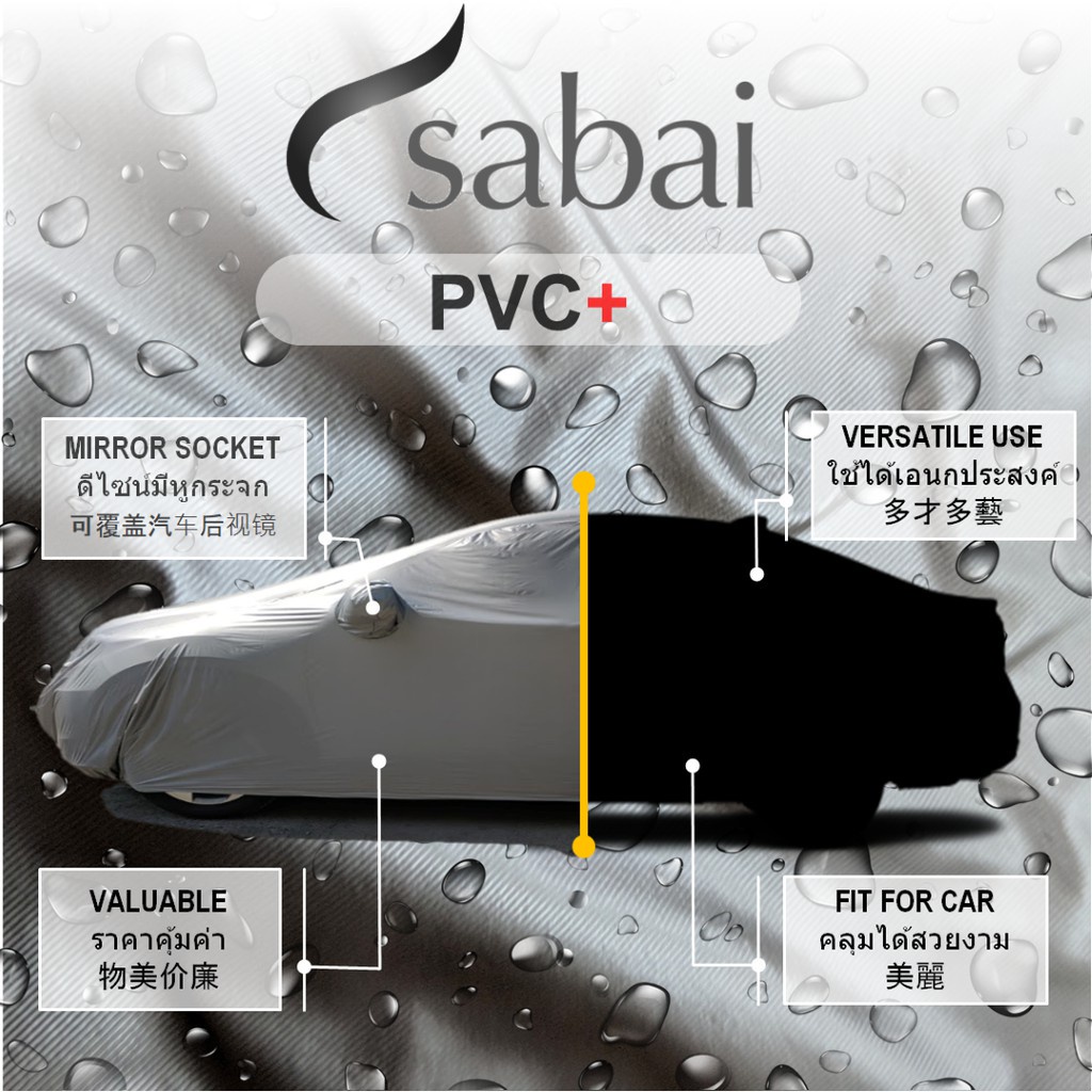 Car Sunshade ม่านบังแดดหน้ารถ SABAI ผ้าคลุมรถยนต์ XL7 (PVC) Gen 3 2020และ ผ้าคลุมรถ SUZUKI รุ่นอื่นๆ CIAZ SWIFT XL7 ERTI