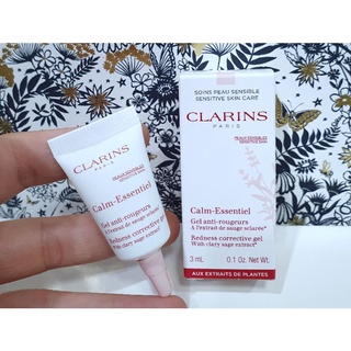 เจลบำรุงผิวหน้าสำหรับผิวบอบบาง แพ้ง่าย แท้💯%Clarins​ Calm-Essentiel Gel Anti Rougeurs 3ml. มีฉลากไทย