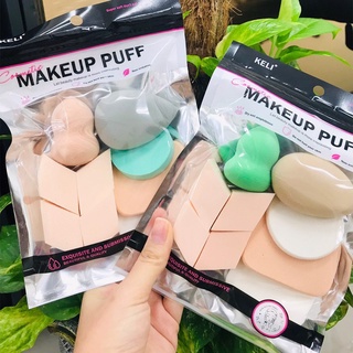 1033 ฟองน้ำแต่งหน้าเกลี่ยรองพื้น MAKEUP PUFF หลากหลายแบบ ฟองน้ำแต่งหน้า สำหรับลงรองพื้น แป้งพัฟฟองน้ำ🥚