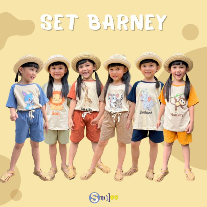 ชุดเด็ก& 39;s ชุด Barney ไซส์ 12345