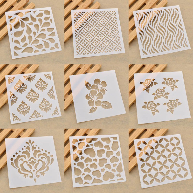 DIY Drawing Airbrush Template Spray Designs Masking Stencils