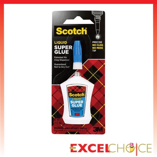 สก๊อตช์ ซูเปอร์กลูชนิดนํ้า กาวสารพัดประโยชน์ กาวนํ้า AD124 Scotch® 3M Super Glue Liquid in Precision Applicator