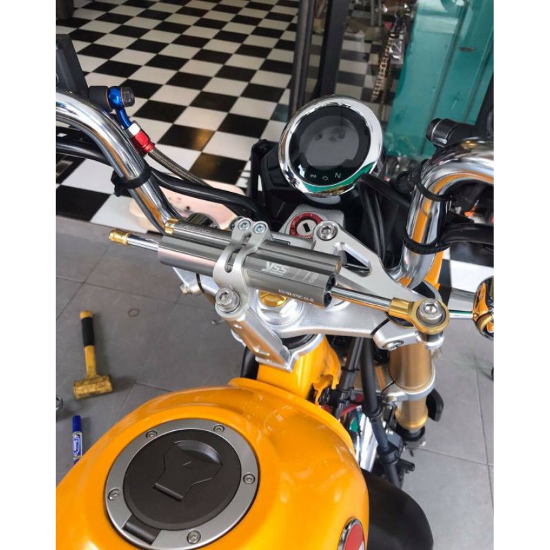 Handlebars Honda Monkey 125 Hand Bar Adjustable Foldable Silver