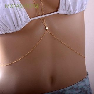 MXFASHIONE Fashion Jewelry Charming Necklace Body Chain Women Beach Sexy Waist Crossover Alloy Star