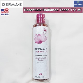 เดอมา อี โทนเนอร์ Essentials Radiance Toner 175 ml - Derma E