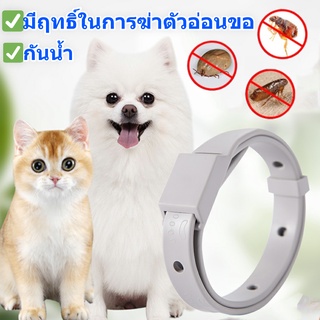 พร้อมส่ง ปลอกคอกำจัดเห็บ หมัด สุนัข และแมว กันน้ำได้ ปลอกคอก…