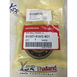 ลูกปืนข้อเหวี่ยงใช้ด้วยกันซ้าย-ขวา(แท้)63/22 W125-DREAM 125-W110I-MSX-W125I NEW/91001-KWS-901***ราคานี้ต่อ1ชิ้น