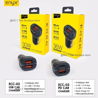 ที่ชาร์จในรถ หัวชาร์จในรถ ชาร์จในรถ 30W,36W ENYX SUPREME CAR CHARGER USB-C PD 18W + USB QC 3.0