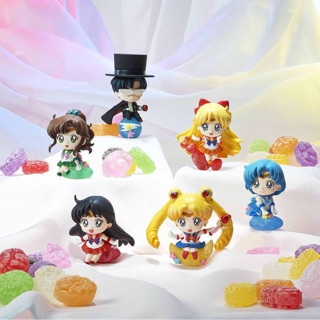 Petit Chara Land! Sailor Moon Candy de Make Up! (Set of 6) โมเดล ฟิกเกอร์แท้ เซเลอร์มูน เซเลอมูน ปุจิ ปุจจิ Puchi แคนดี้