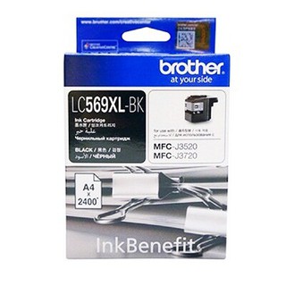 หมึกอิงค์เจ็ท สีดำ Brother LC-569XLBK/Brother LC-569XLBK Black Inkjet Cartridge