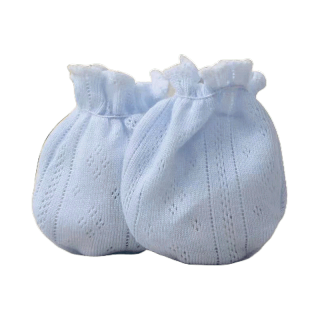 โปรโมชั่น : BabyonlineY117C2ถุงมือถุงเท้าเด็กแรกเกิดสีพื้นผ้าCottonมี4สี