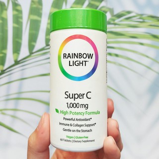 ซุปเปอร์ วิตามินซี Super C 1,000 mg 60 Tablets (Rainbow Light®)
