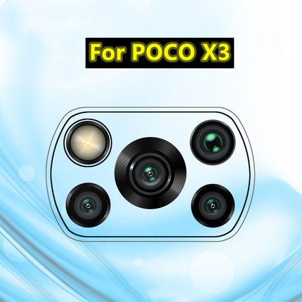 รับประกันสินค้า ฟิล์มกระจกเลนส์กล้อง Xiaomi POCO X3 NFC ฟิล์มเลนส์กล้อง ปกป้องกล้องถ่ายรูป  ฟิล์มกันรอยหลัง