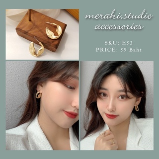 E53 ต่างหู งานเกาหลี แบบใหม่ล่าสุด ต่างหู แฟชั่น Earring Jewelry เครื่องประดับออกงาน ตุ้มหู