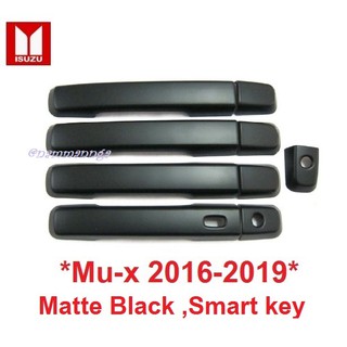 รุ่นTOP ครอบมือจับประตู Isuzu DMAX MU-X 2016 - 2019 Smart Key อีซูซุ มิวเอ็กซ์ ครอบมือดึง ครอบมือเปิดประตู MU X D-MAX