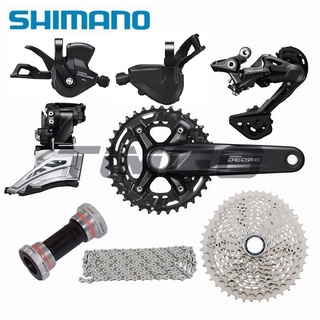 Shimano Deore ตีนผีหน้า หลัง 2×10 ความเร็ว SL-M4100 SL-M5100 RD-M4120 FD-M618 CS-M4100 CN-HG54 Chain FC-M4100-2 SM-BB52