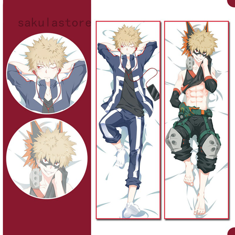 Anime My Hero Academia Bakugou Katsuki Dakimakura Hugging Body Pillow Case Large Size Bolster 1688