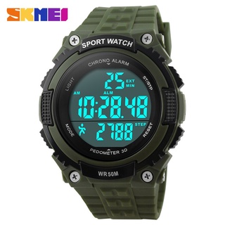 SKMEI Mens Watches Chrono Sport Wristwatch Men Digital Pedometer Alarm Clock For Men Waterproof reloj masculino