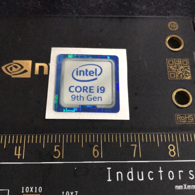 สติ๊กเกอร์สติ๊กเกอร์ intel Core i9 9th Gen ori