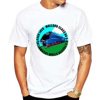 เสื้อยืดวินเทจเสื้อยืด พิมพ์ลายรถไฟไอน้ํา The Mallard CL A4 LNER 4468 BR 60022 สําหรับผู้ชายS-5XL