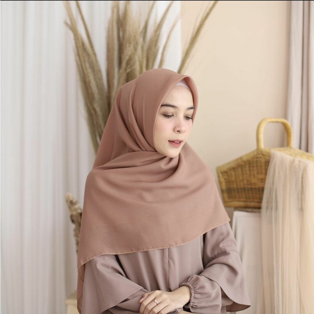 Fashion Shop HIJAB BELLA SQUARE / BELLA SQUARE / HIJAB POLLYCOTTON COFFEE PREMIUM