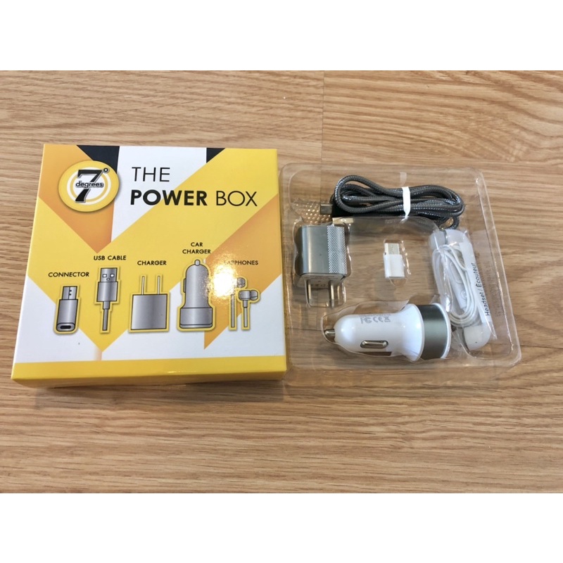 7 Degrees POWER BOX / USB Cable/ หูฟัง
