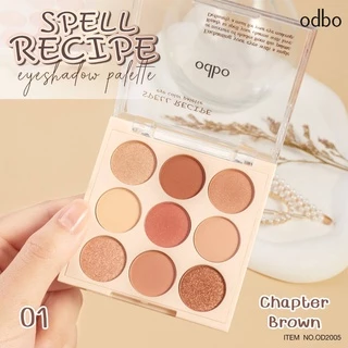 ♦️ของแท้·ส่งด่วน·ถูก♦️Odbo Spell Recipe Eye Color Palette Eyeshadow #OD2005 : โอดีบีโอ อายพาเลท อายแชโดว์ x 1 ชิ้น dayse