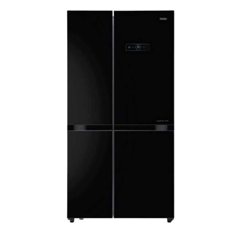 HAIER ตู้เย็นไซด์ บาย ไซด์ (18.6 คิว , สี Black Crystal ) รุ่น HRF-SBS528-GB
