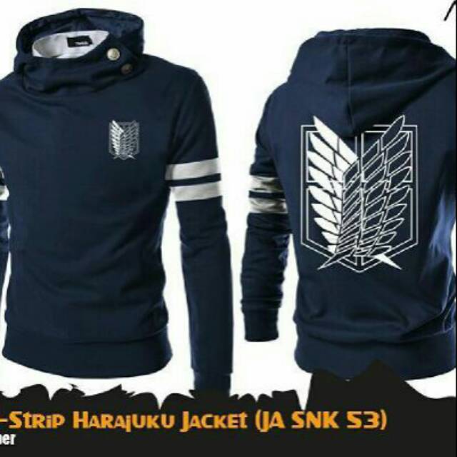 Harajuku Attack On Titan Twint Sweater/Harakiri Jacket/เสื้อกันหนาวมีฮู้ด/เสื้อฮู้ดอนิเมะ