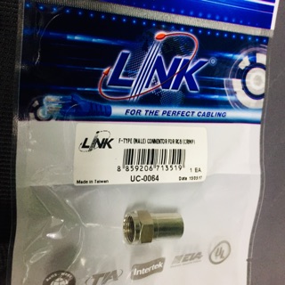 UC-0064 F-Type (Male) Connector for RG6 Crimp Link