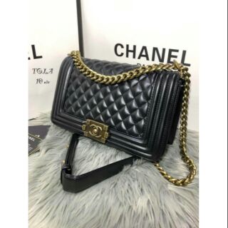 🎉Chanel 10" หนังเเลมป์อะไหร่ เงินอะไหร่ทอง ซับในเทา🎉