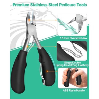 PP กรรไกรตัดเล็บขบสแตนเลส Trim ingrown nail clippers