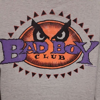 เสื้อยืดแขนยาวมือสอง Vintage Usa งานเก่า90s Bad Boy Club Size L.อก22/ยาว29