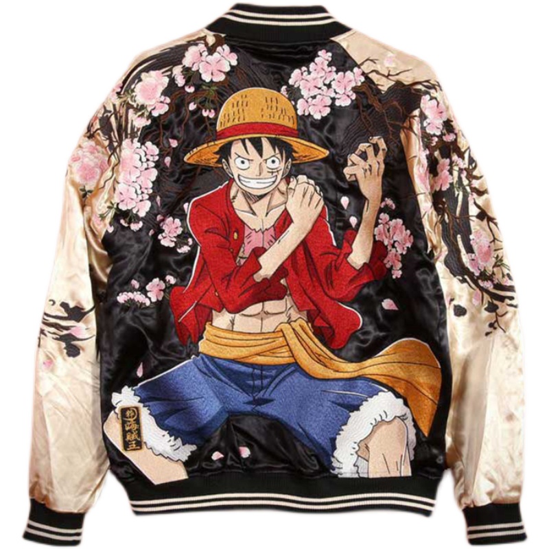 Karakuri Tamashi x One Piece Luffy Reversible Sukajan Jacket